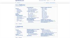 Desktop Screenshot of de.cppreference.com