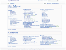 Tablet Screenshot of de.cppreference.com